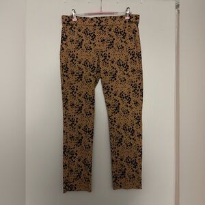 Jules & Leopold Black Floral on Tan Pants